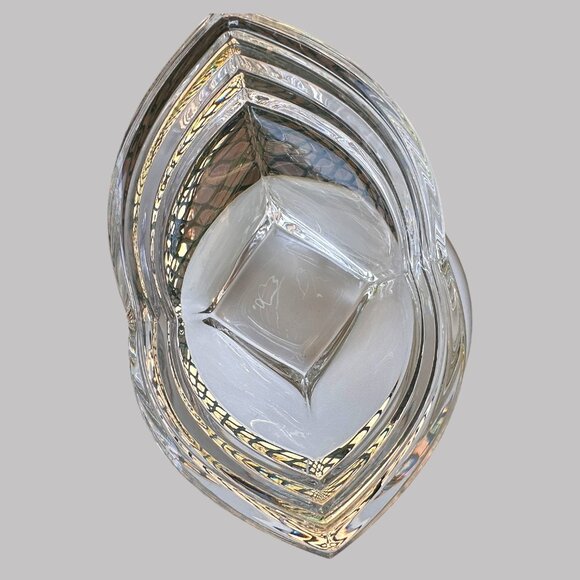 Mikasa Deco Crystal Votive Bowl Intricate Swirl Design Ideal For Centerpieces - Picture 7 of 8